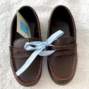 Janie and Jack Toddler Boy Leather Loafers/Dress Shoes. Size 9.